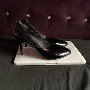 Coach Black Patent Leather Close Toed Heels